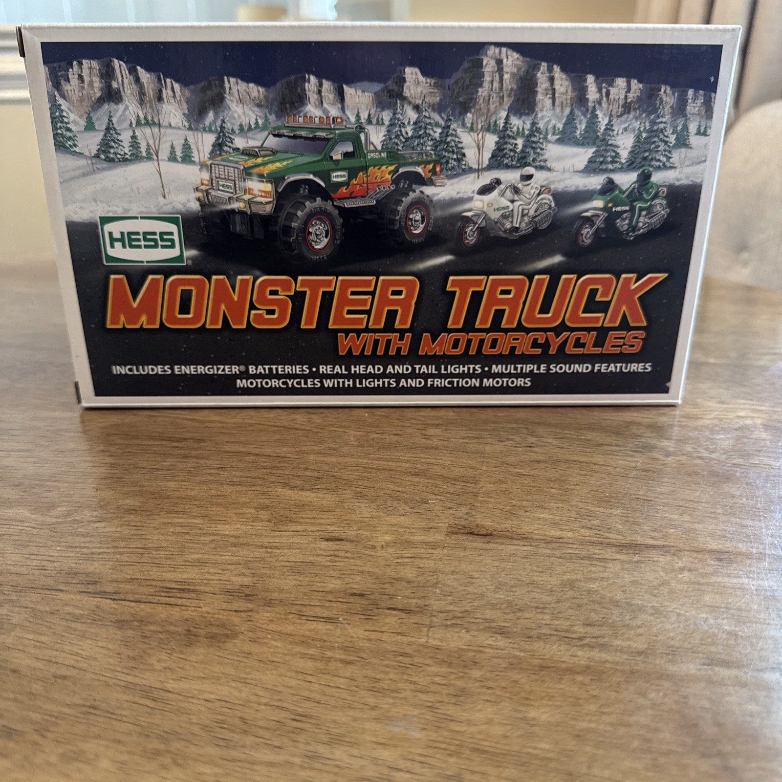 2007 Hess Monster Truck with 2 Motorcycles NEW Unopened in Original Box