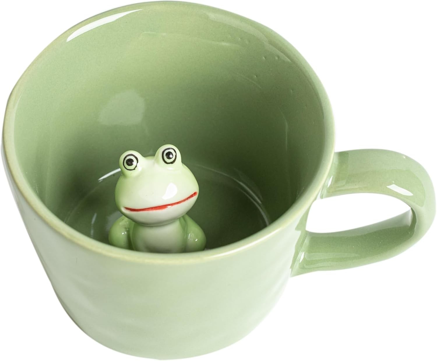 Frog Coffee Cup Hidden 3D Animal Inside Mug,Garden series Handmade Figurine Mugs Frog Coffee Cup Hidden 3D Animal Inside Mug,Garden series Handmade Figurine Mugs