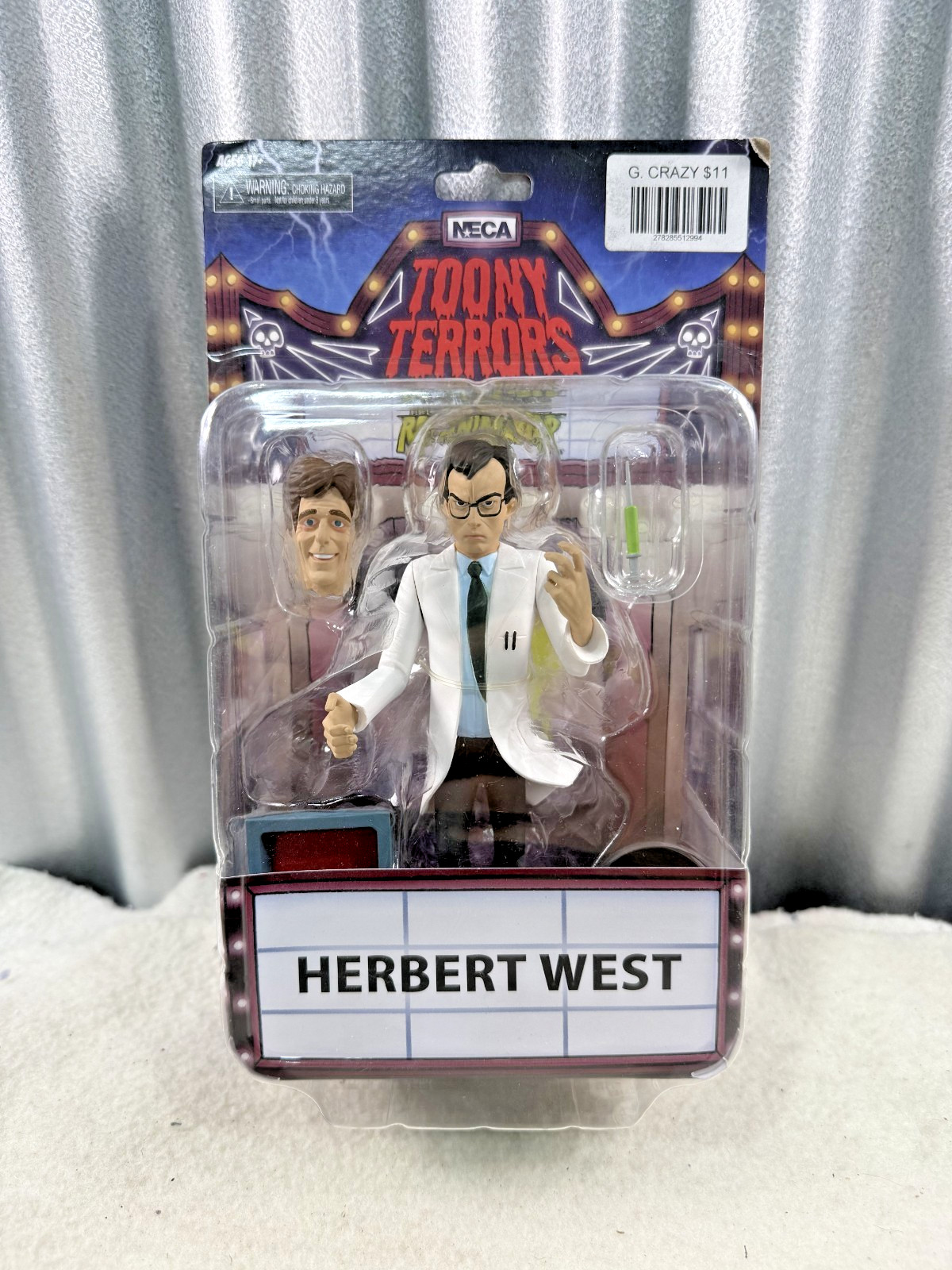 NECA Toony Terrors Herbert West Re-Animator Action Figure NEW