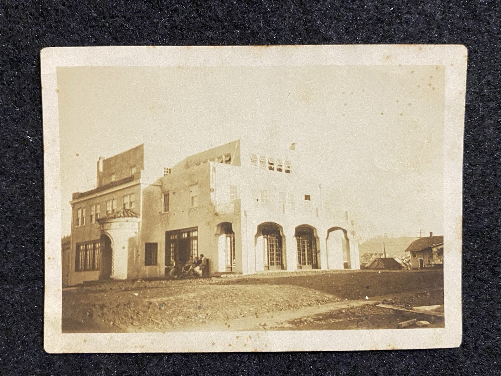 Large Building Or House California? CA 1910s Antique Vintage Snapshot Photo