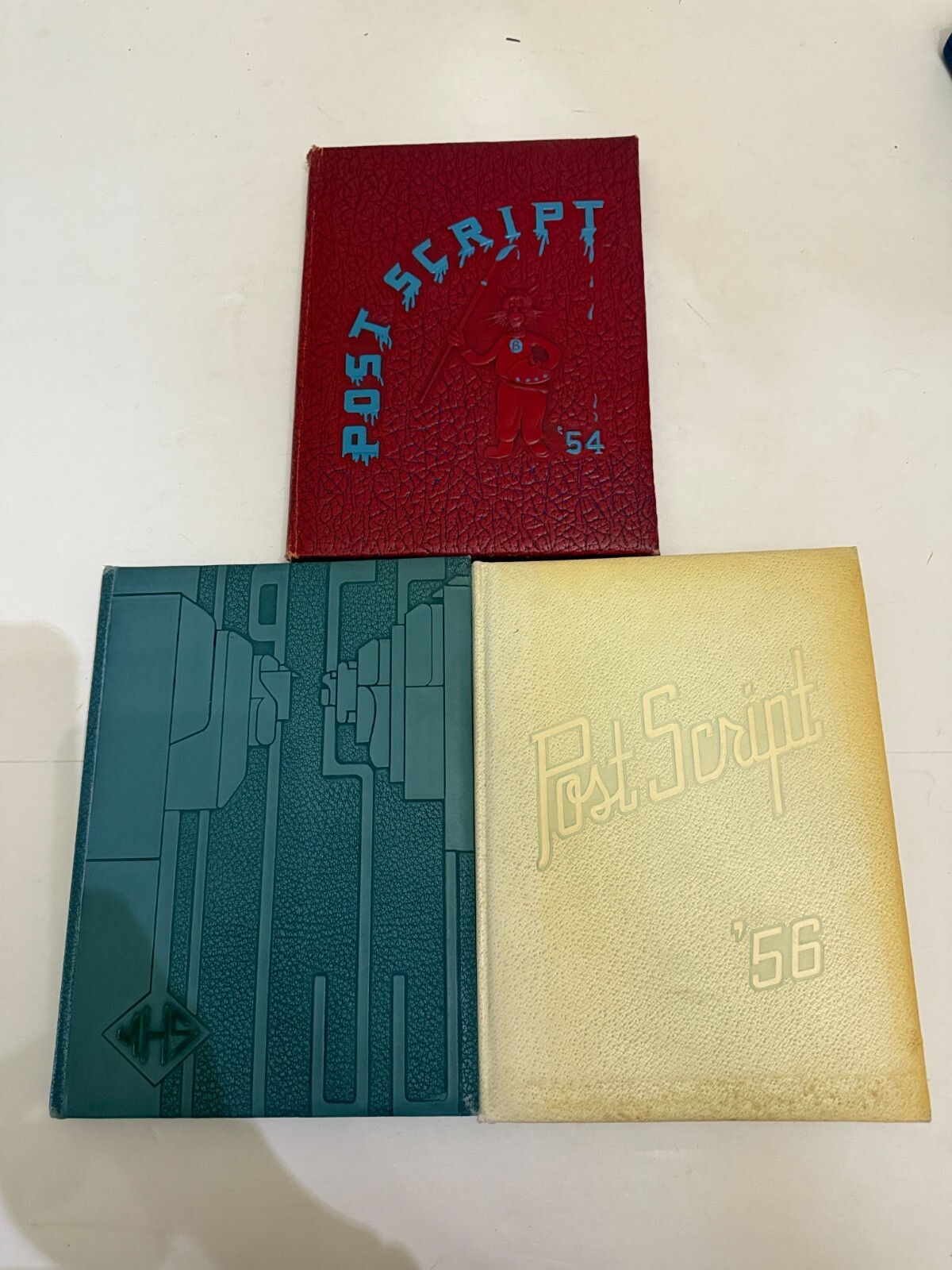 1954-56 Marshalltown High School Iowa Yearbook MHS RARE Set Actress JEAN SEBERG
