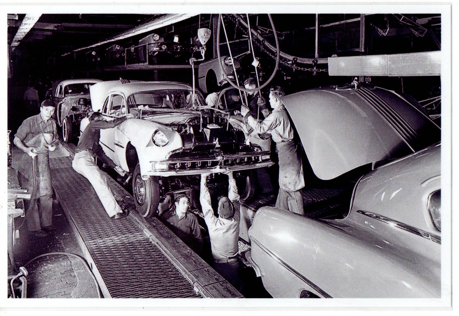 1949 Pontiac Assembly Line Photo