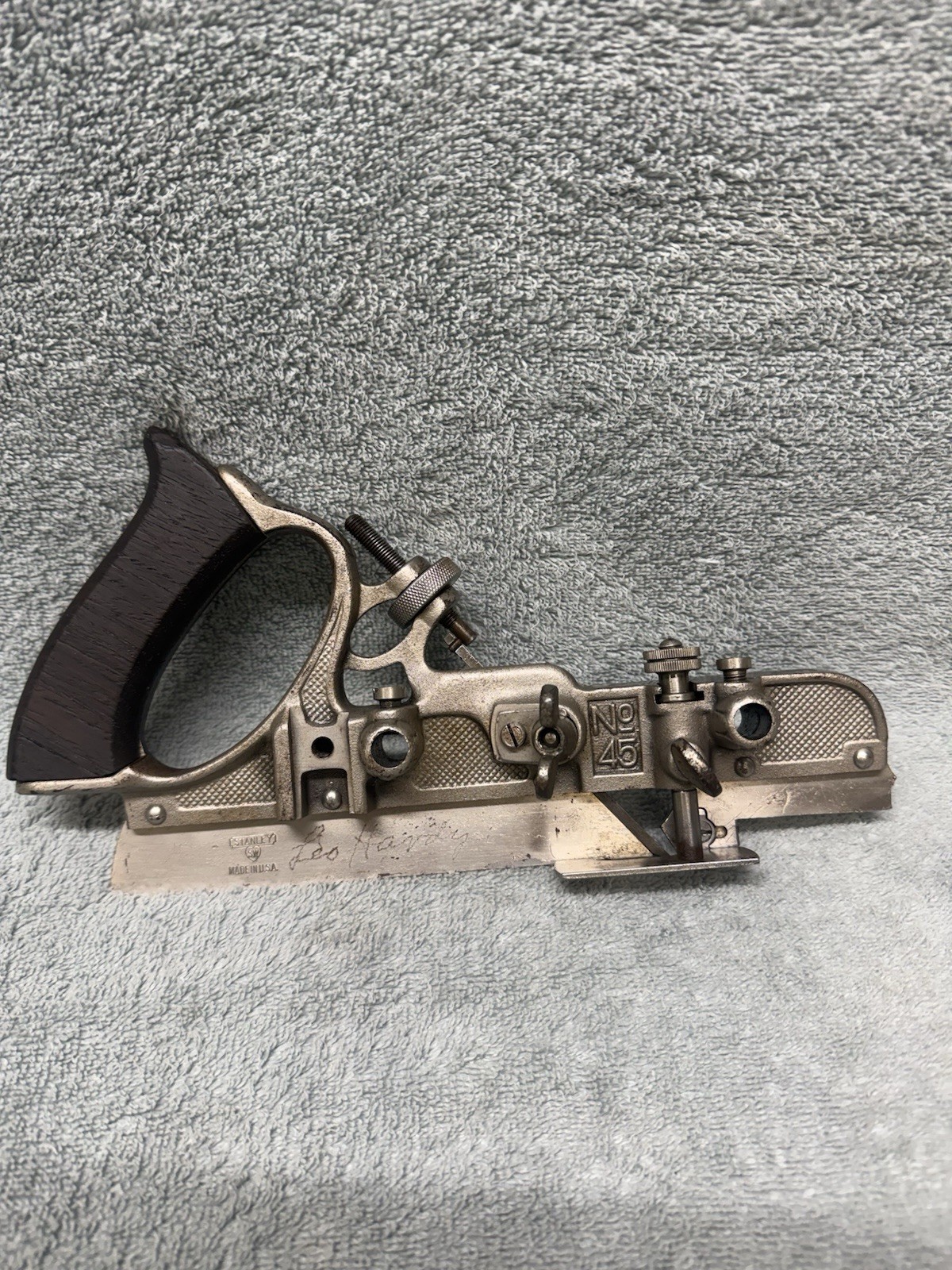 Vintage Stanley Sweetheart No 45 Combination Plane Woodworking Tool-incomplete