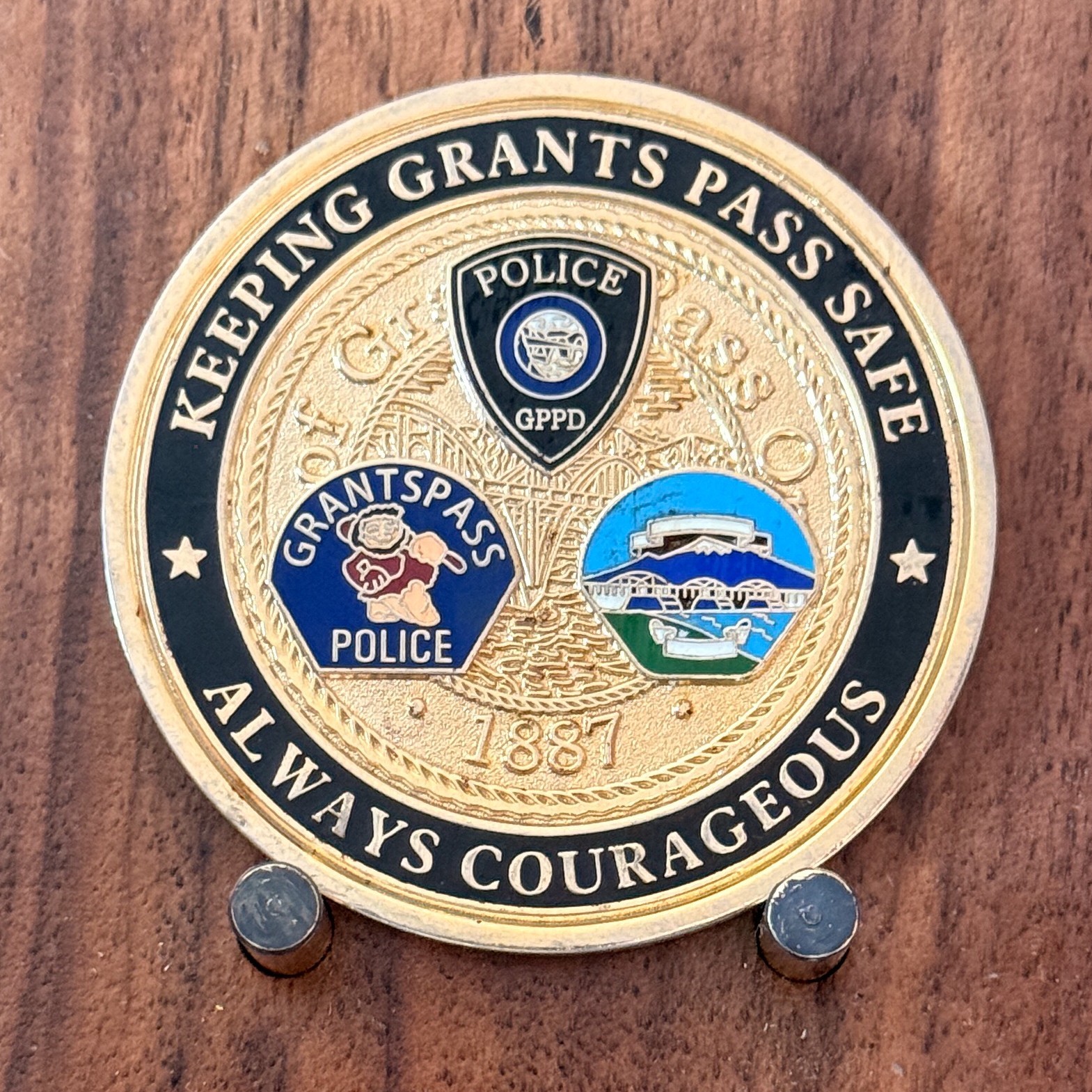 Grants Pass PD Chief Warren Hensman Police Challenge Coin  1#47