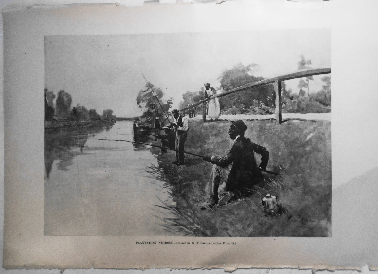 Plantation Negroes - drawn by W. T. Smedley.  Harper\'s Weekly,  January 14, 1893