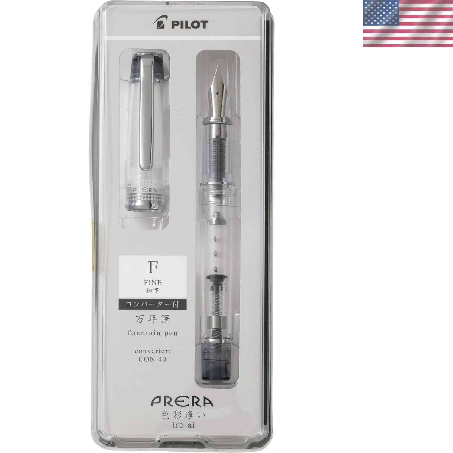 Elegant Fine Point Fountain Pen in Transparent Black - Perfect for Calligraphy