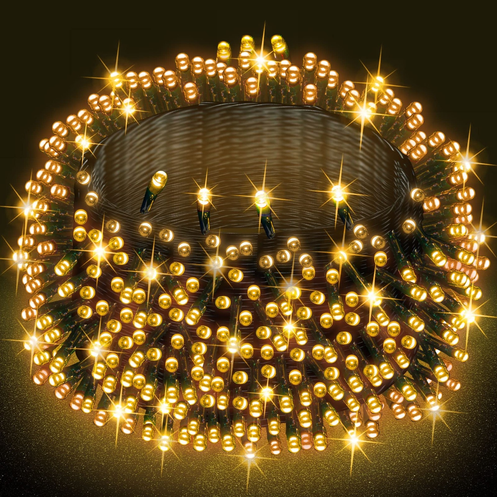 Dazzle Bright Warm White Christmas String Lights, 164ft 2000 LED Waterproof G... Dazzle Bright Warm White Christmas String Lights, 164ft 2000 LED Waterproof G...