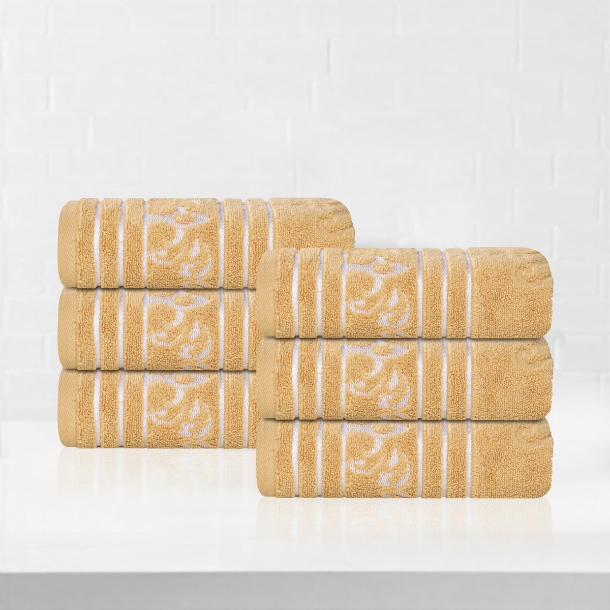 Superior Cotton Hand Towel Set, Small Towels, Plush Soft Absorbent Bathroom