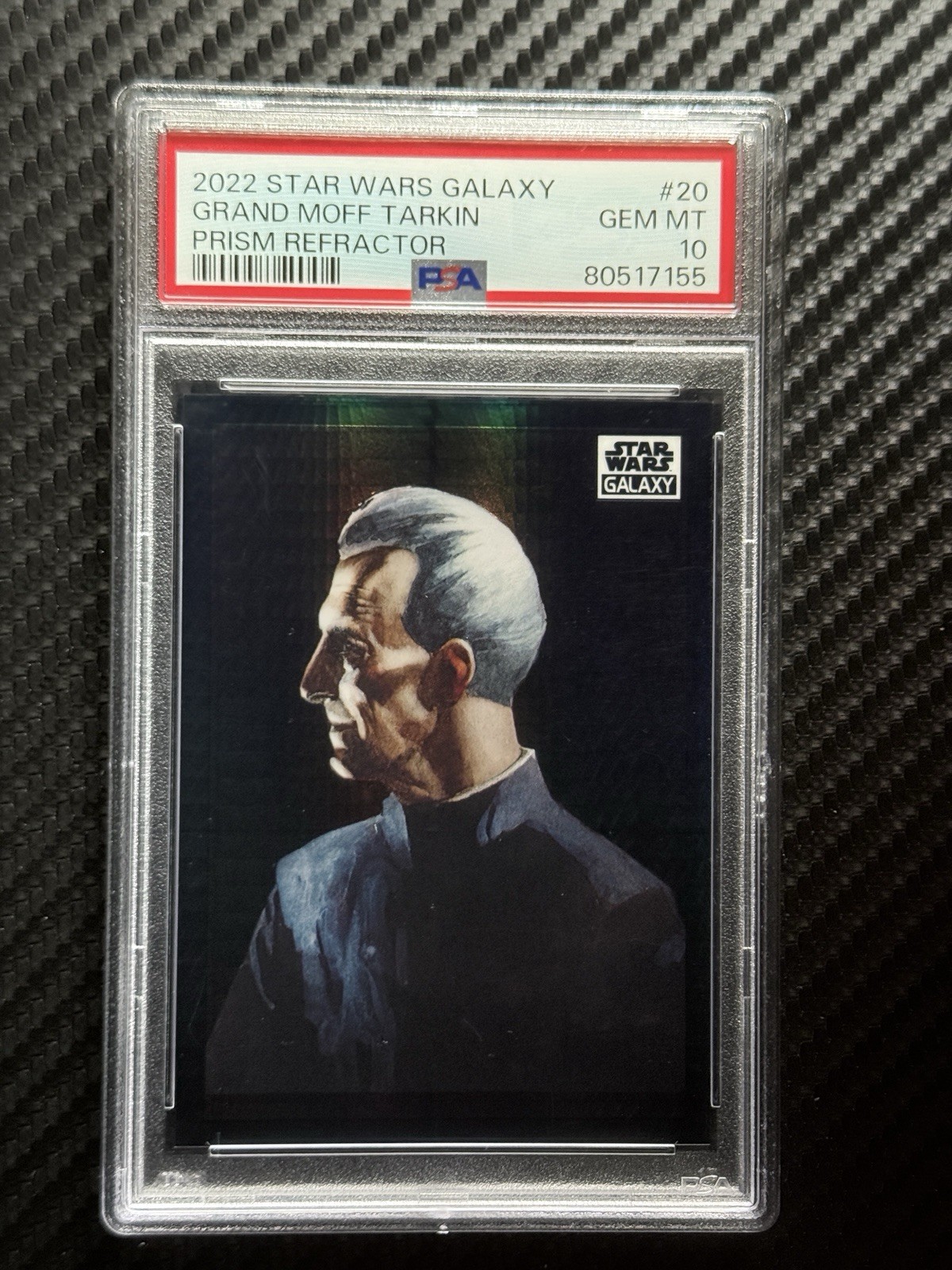 2022 topps star wars galaxy #20 grand moff tarkin /75 PSA 10