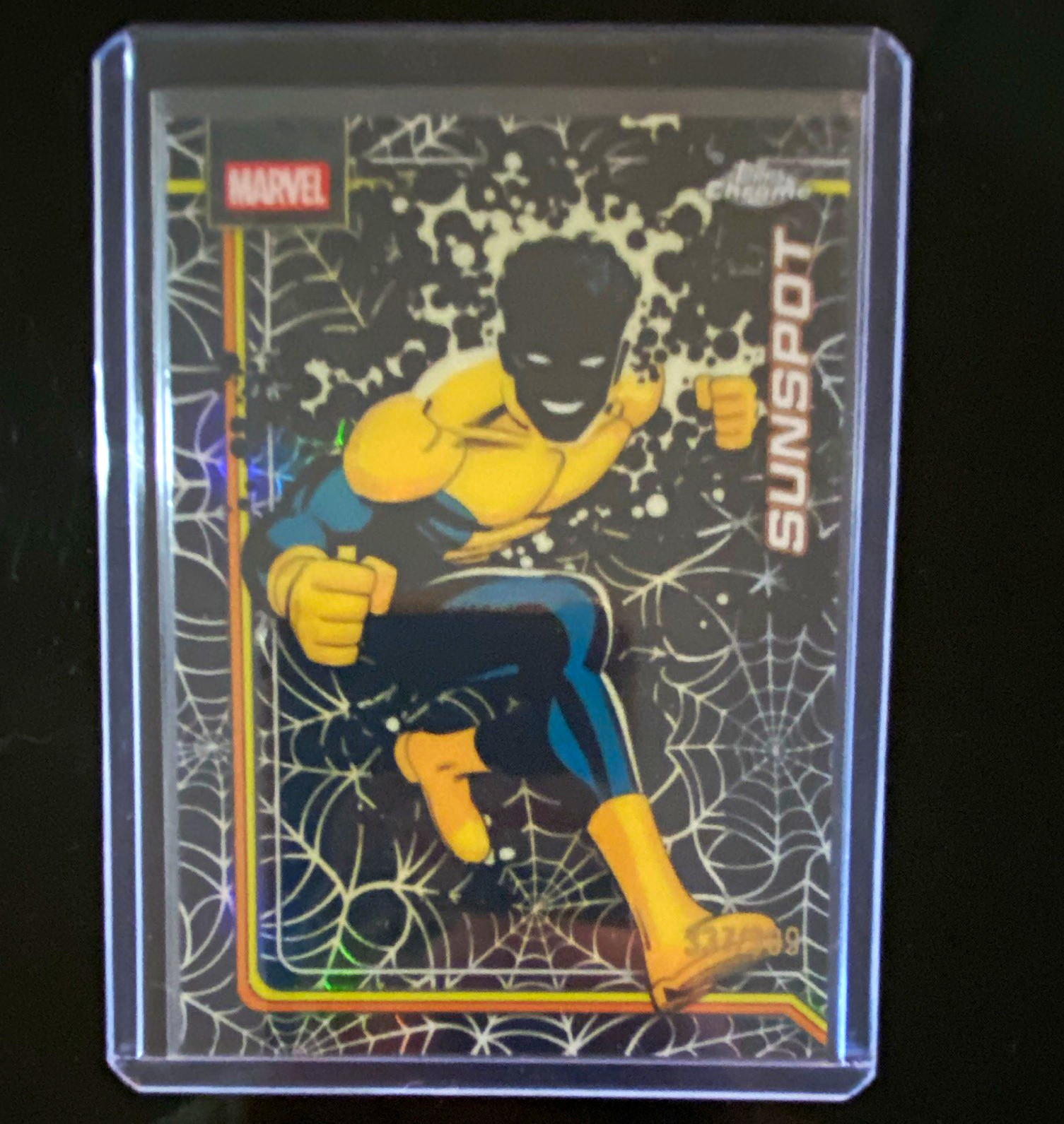 Topps 2024 Topps Finest Marvel Sunspot Refractor Parallel Card #172 /399