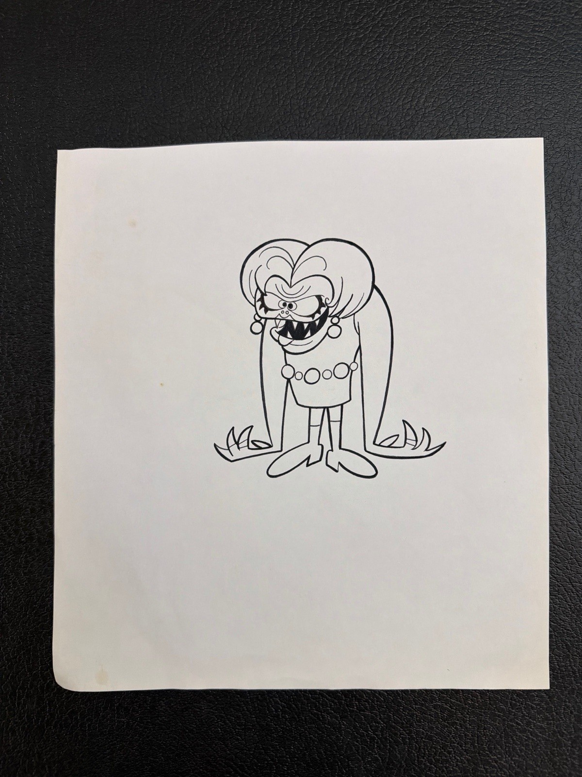 1999 Weird-Ohs Original Character Model Sheet Animation Ink Drawing Mama-B