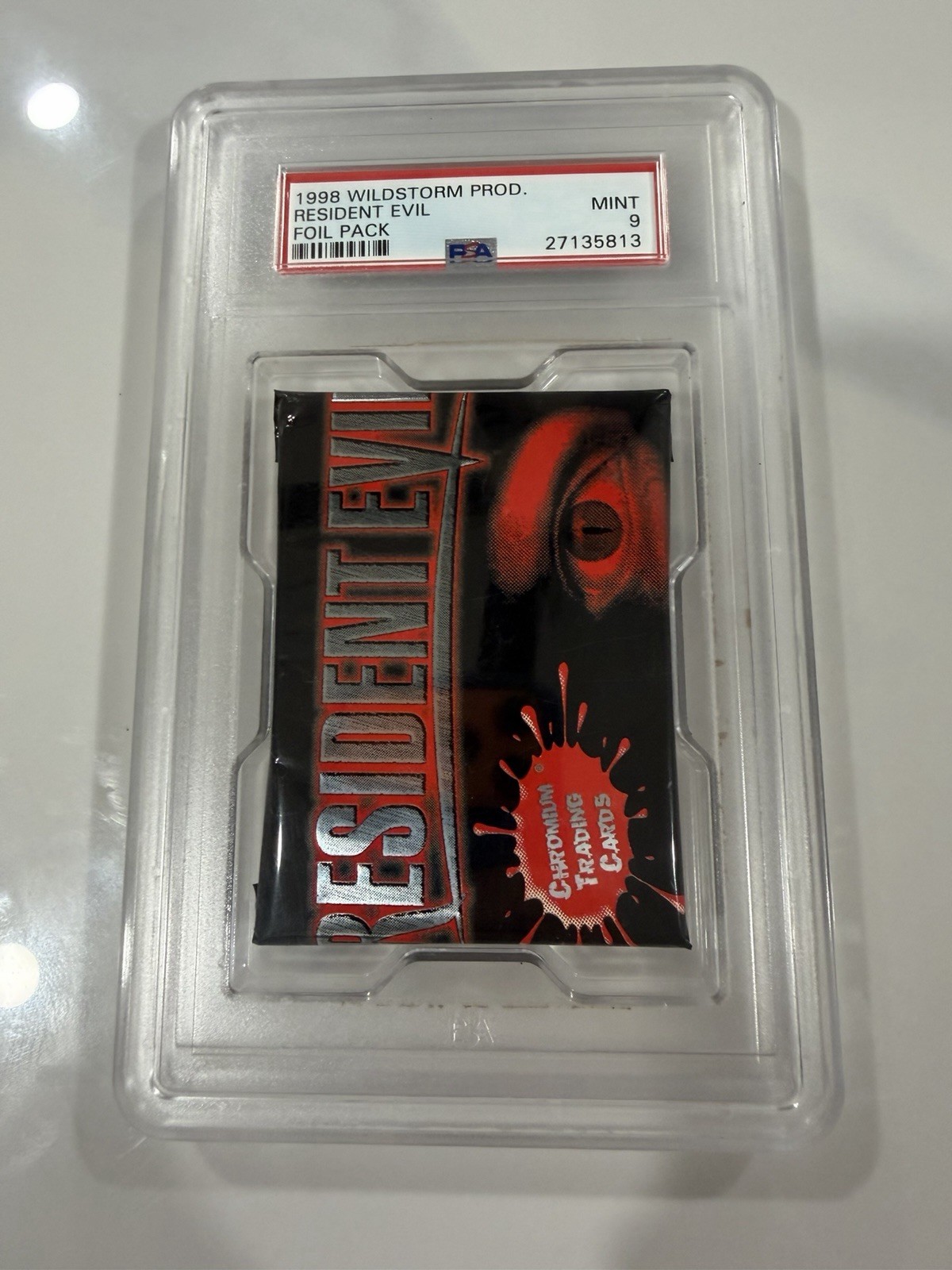 Resident Evil Card  Wildstorm Foil Booster Pack PSA 9  MINT