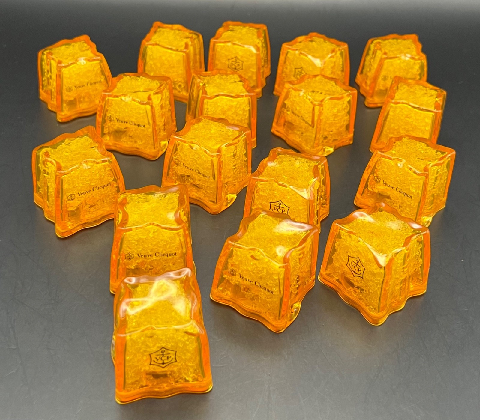 Veuve Clicquot Champagne Luminous LiteCubes - 17 Pieces - New Old Stock