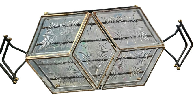 Vintage Mid Century Atomic Relish Snack Serving Tray Gailstyn It\'s-A-Dilly Retro