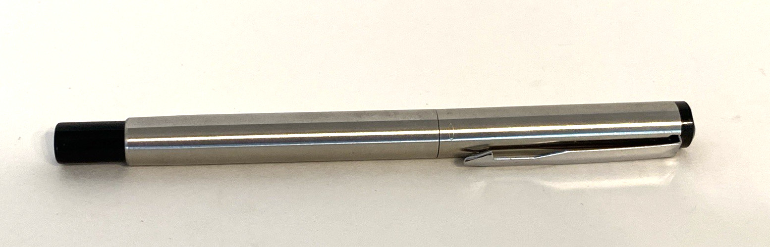 Vintage Parker Brushed Steel Fountain Pen ~ France