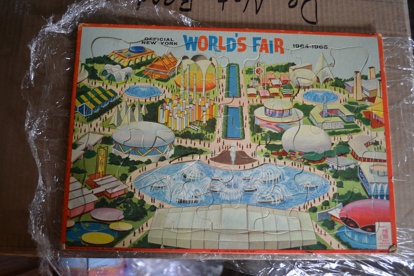 Official NYWF '64-'65 Children's Puzzles Milton Bradley ''SCENE 2 NYWF''