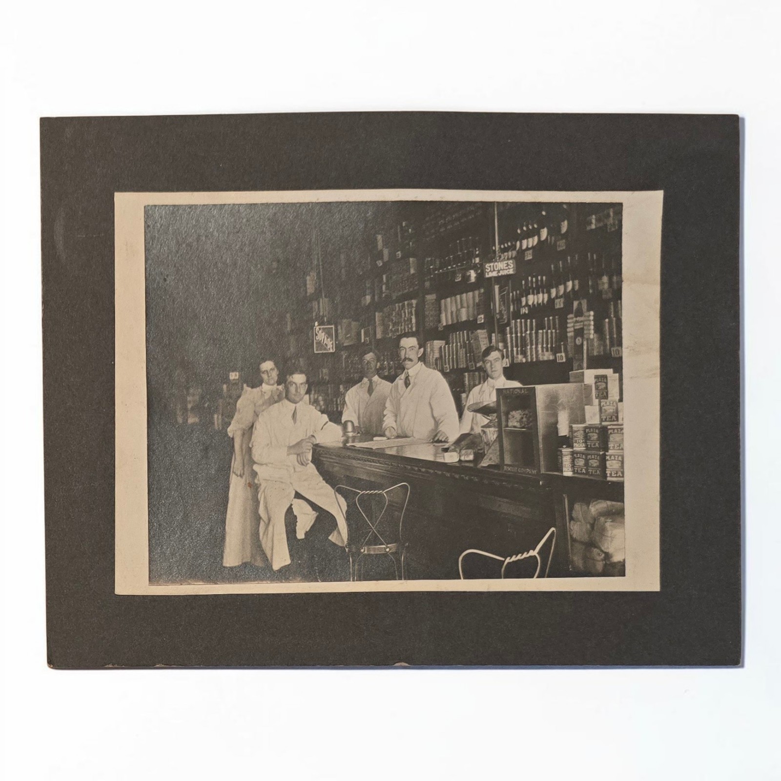 Antique 1910s General Store Interior Photograph Grocery Mercantile 5.5