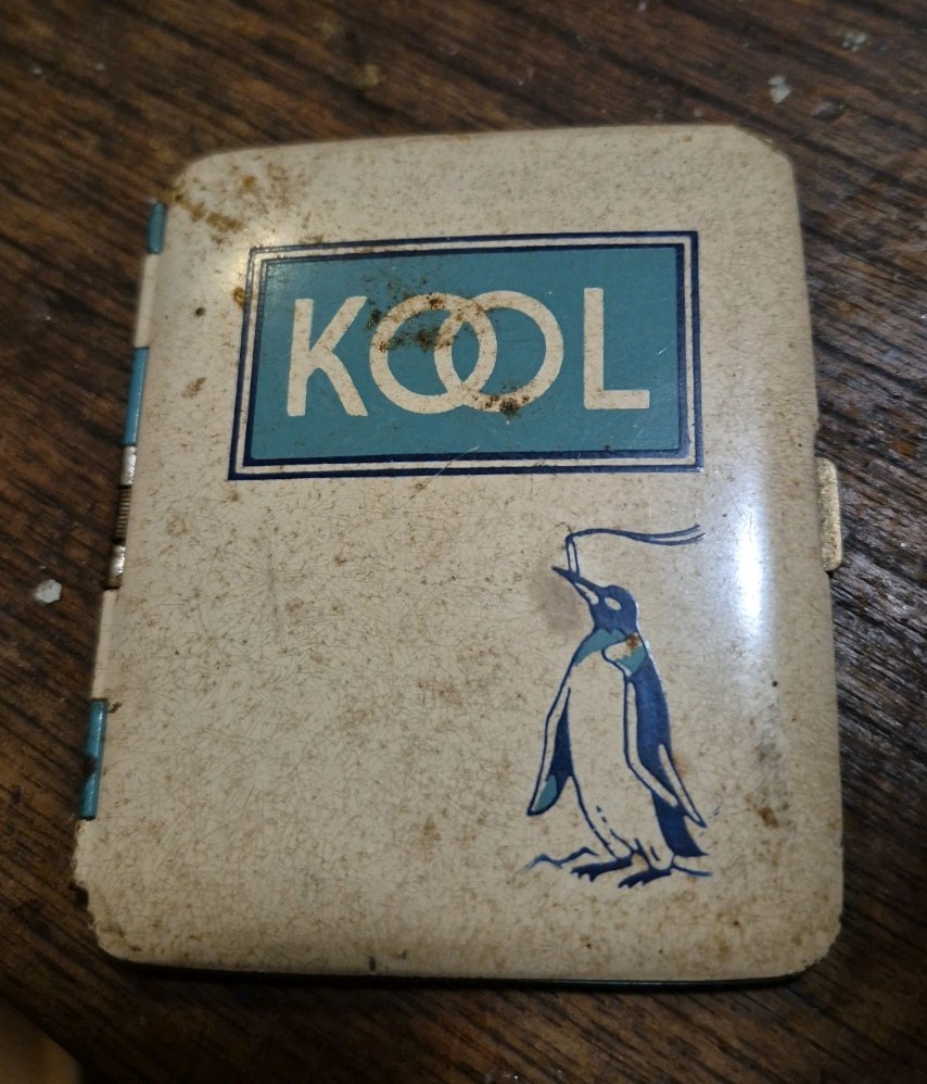 Kool Cigarette Metal Case. From The 1940s Cigarette Case.