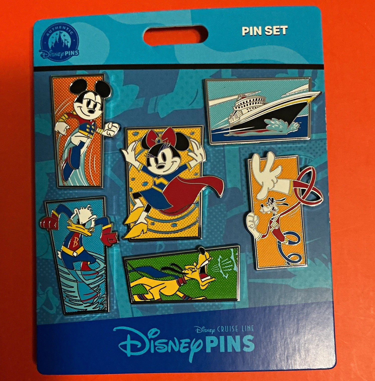 Disney Disney Cruise Line Pin Set - Mickey, Minnie, Donald, Goofy, Pluto & Ship