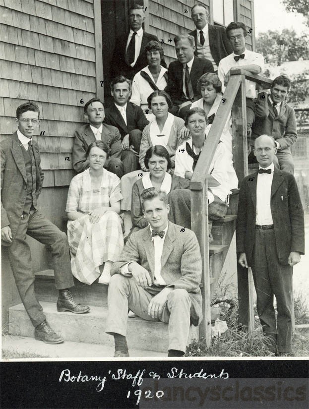 1920 William Randolph Taylor Botanist Woods Hole Marine Lab Science Class