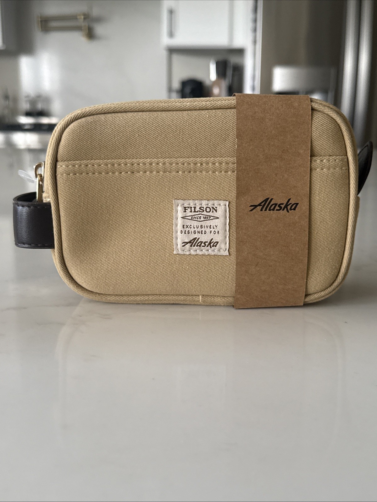 Filson + Alaska Airlines Business Class Amenity Kit Pouch w/ Accessories