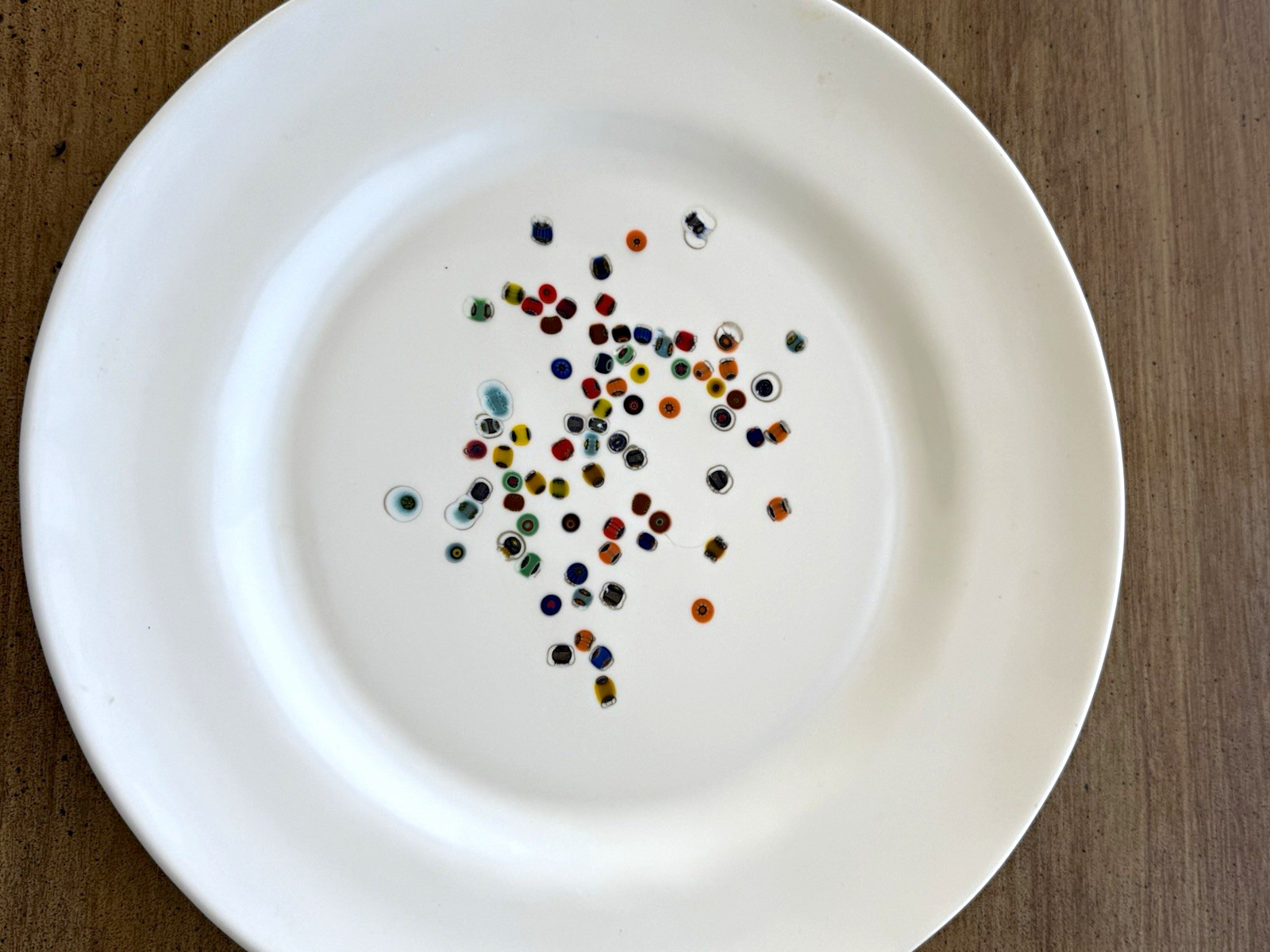 Yalos Casa Murano 13” Charger white glass plate