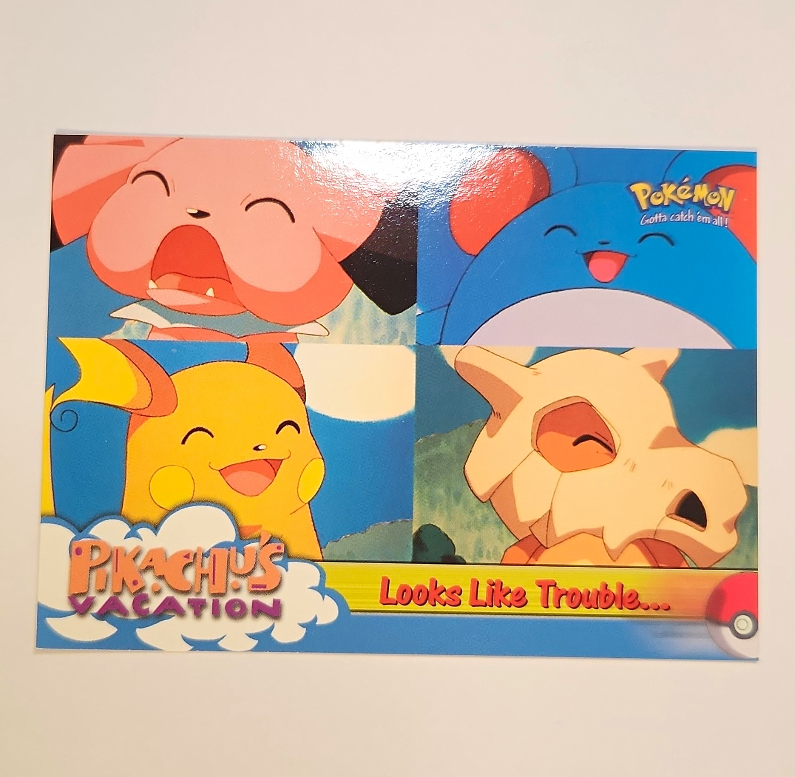 Topps Pokémon Movie Animation Edition Looks Like Trouble... #4 1999 English