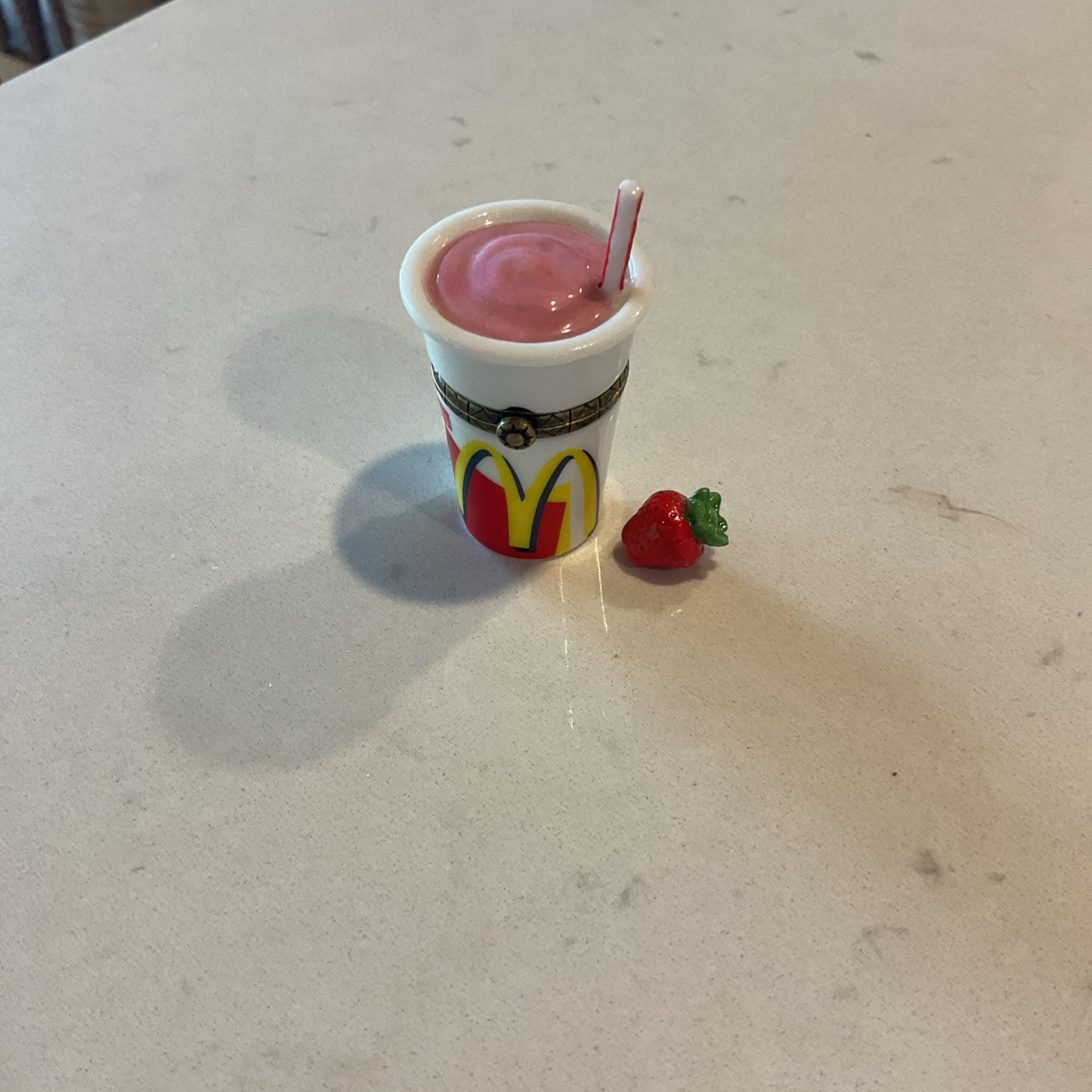 PHB Midwest McDonald’s Strawberry Milkshake Trinket box &  Strawberry Trinket