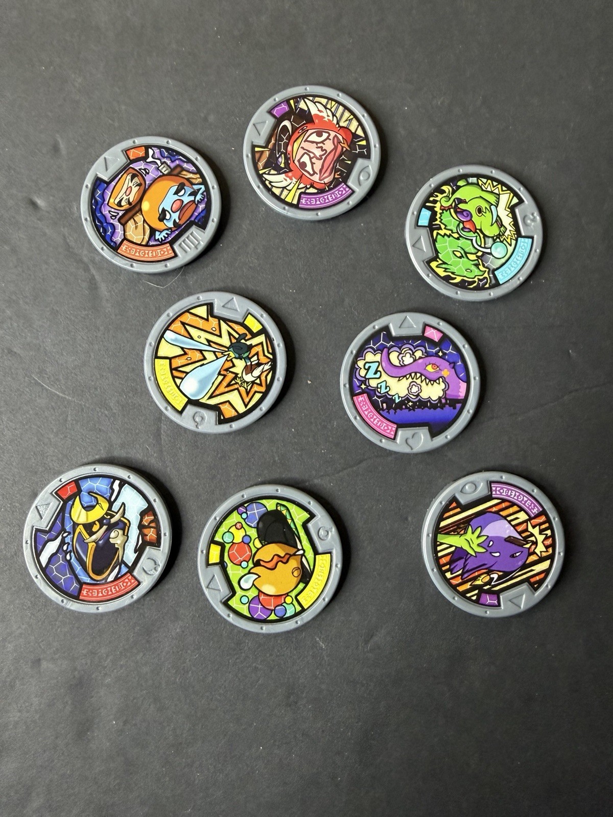 Lot Of 8 Yo Kai Watch Medals Misc.