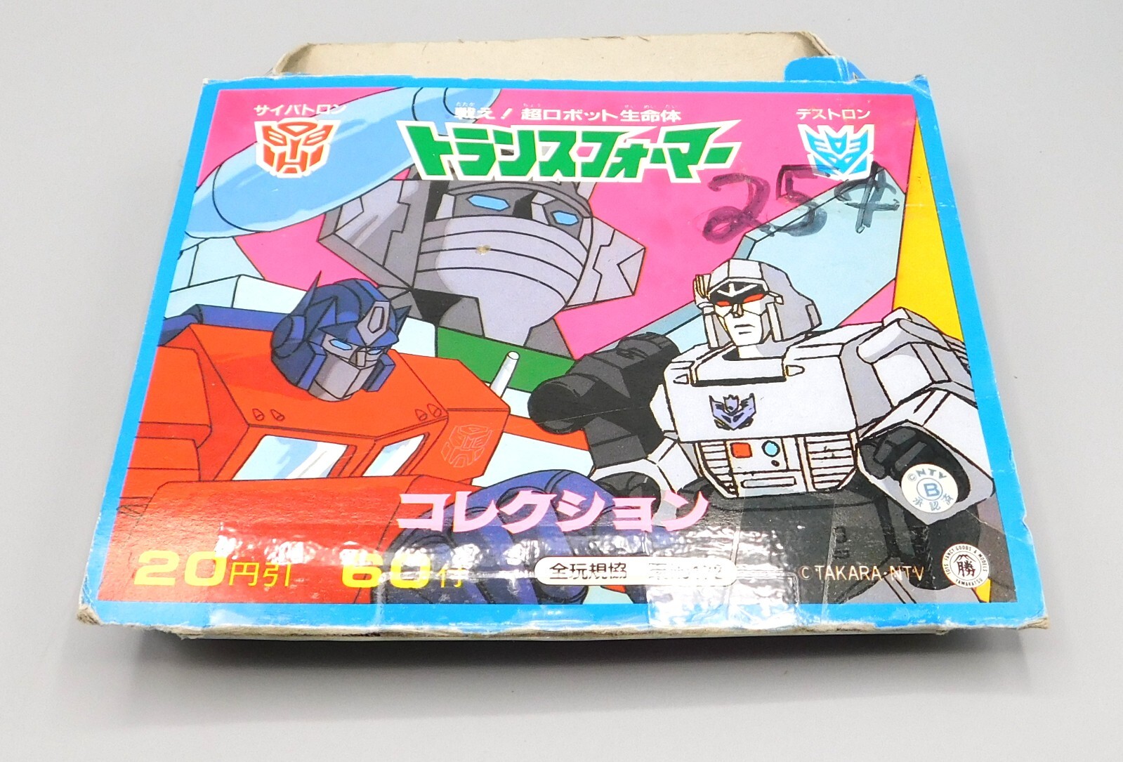 1985 Takara Transformers G1 Menko Partial Box with 24 Sealed Packs