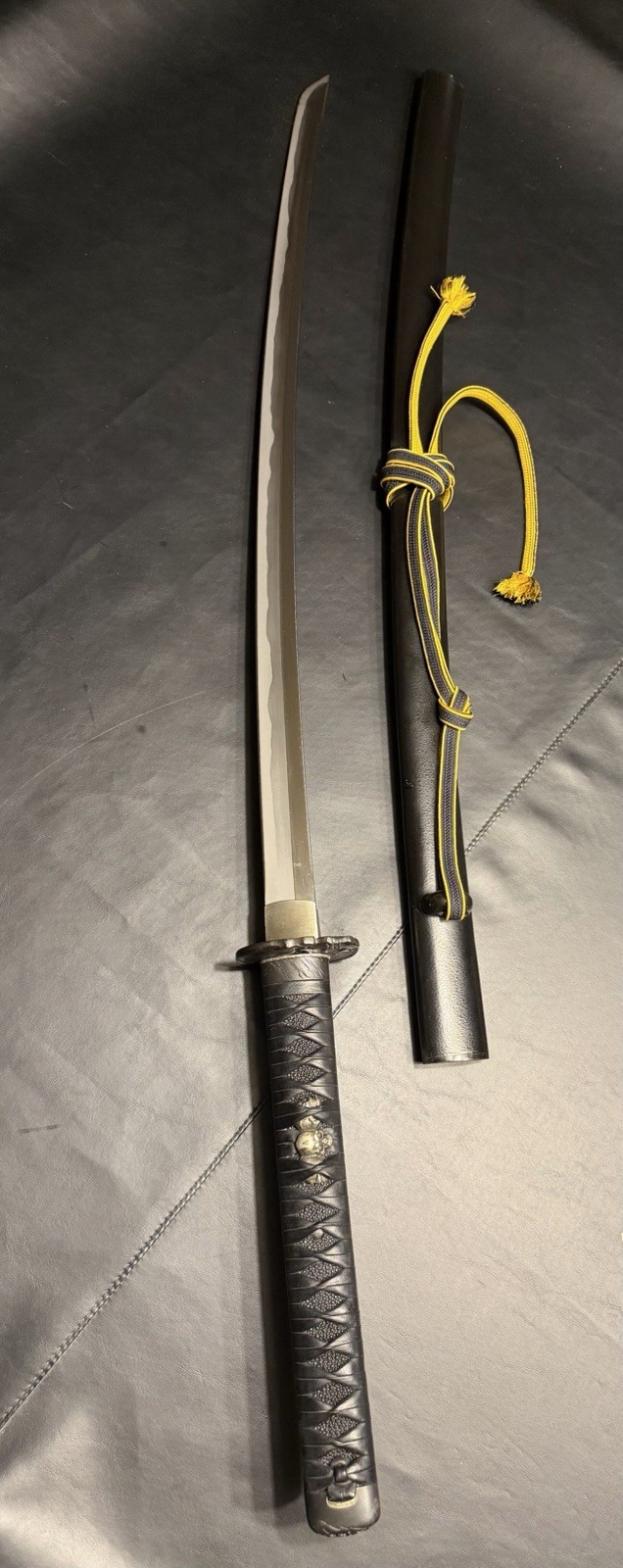 Dragon King Shi Katana Samurai Sword High End Custom Leather Tsuka Ito & Edge