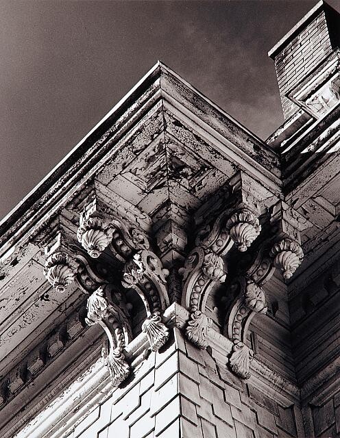 Photo:Chicago Illinois 1952 Architecture Detail Wall Supports Exterior