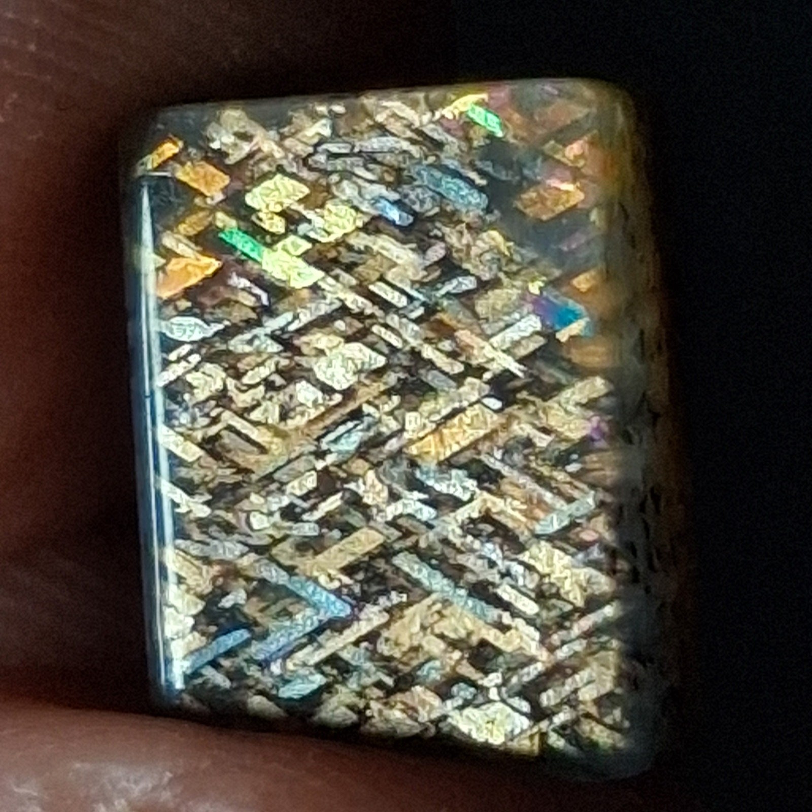 Rainbow Lattice Sunstone Hand-Cut Cabochon | Tanzania | RC017