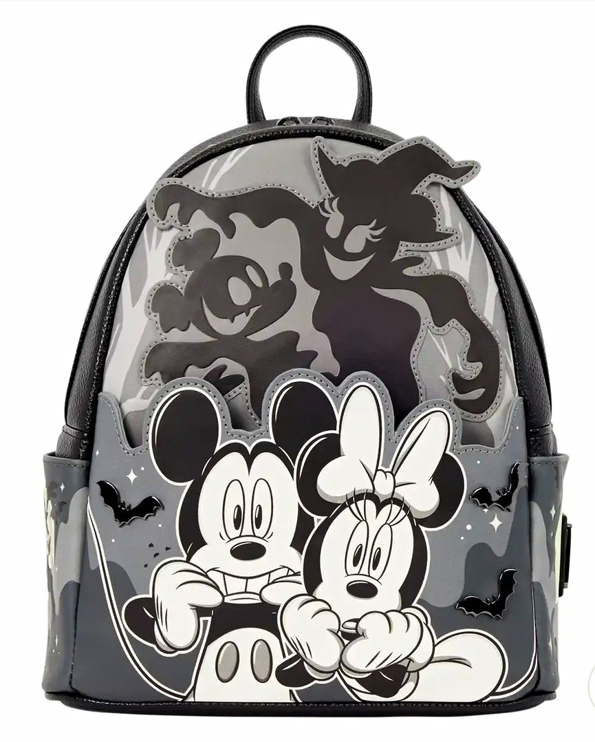 Loungefly Disney Mickey & Minnie Ghost Light Up Glow Mini  Backpack NWT