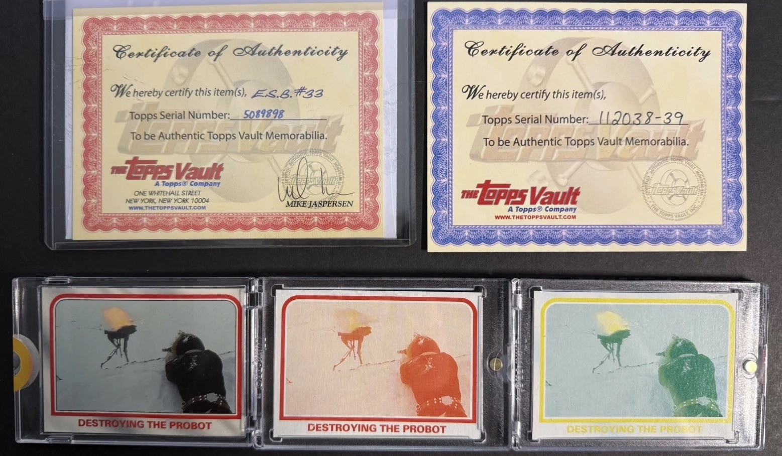 1980 Topps Star Wars ESB PROBOT Topps Vault LOT Proof Color Separation Cards #33