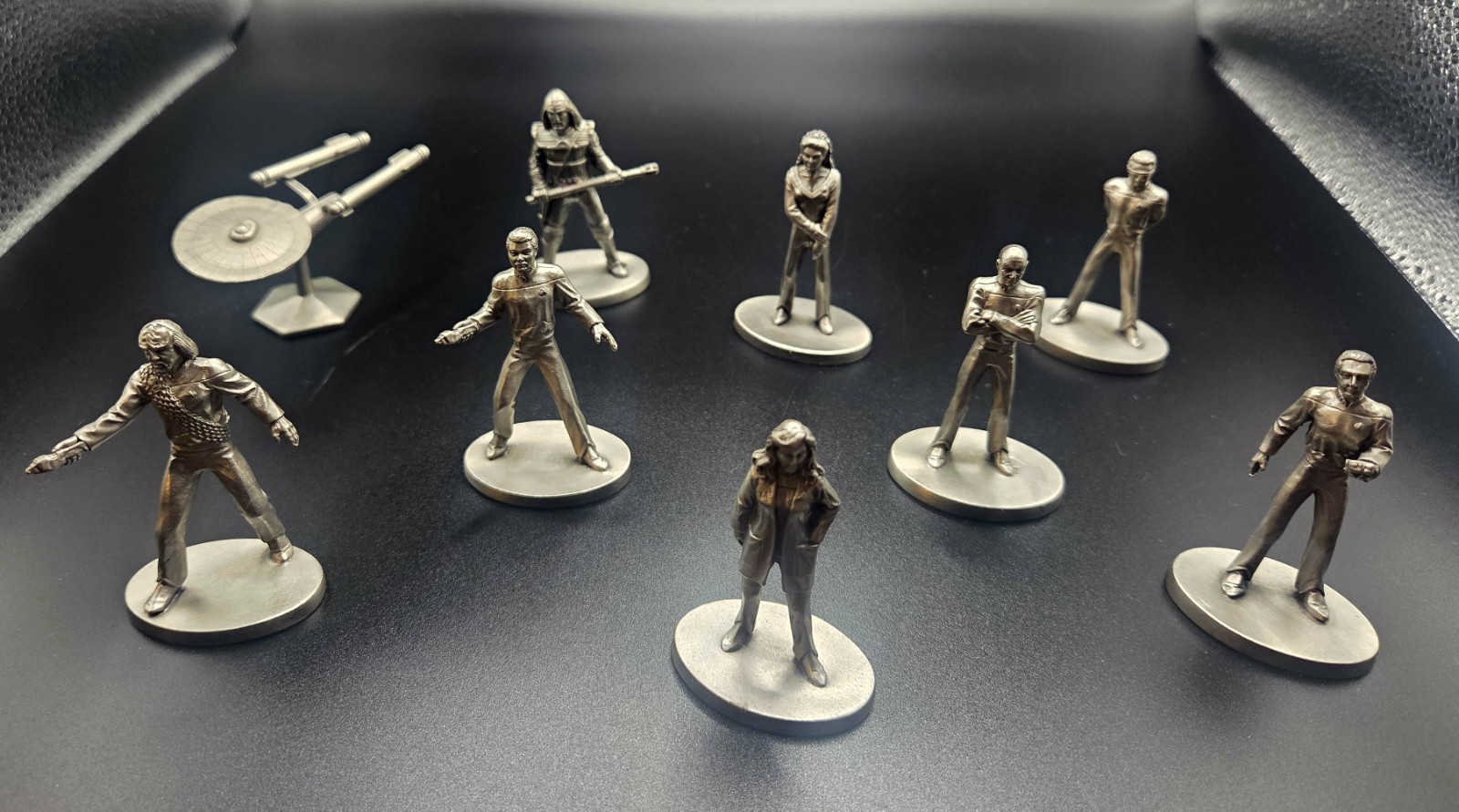 Star Trek - Rawcliffe - Pewter Figurine Lot - TNG - 9 Pieces 1991, 1993, 1994