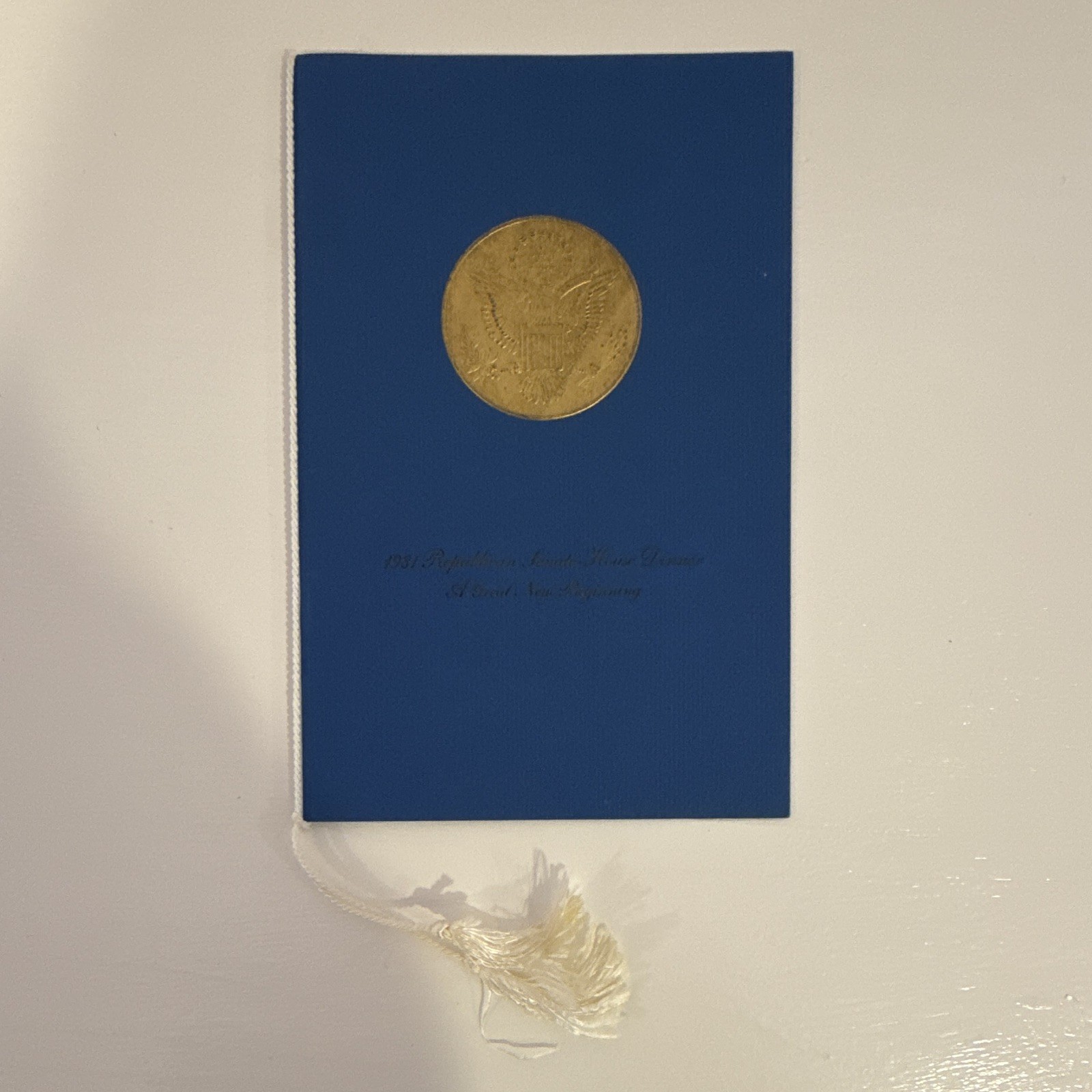 1981 Republican Senate House Dinner Program In Honor Of President Ronald Reagan