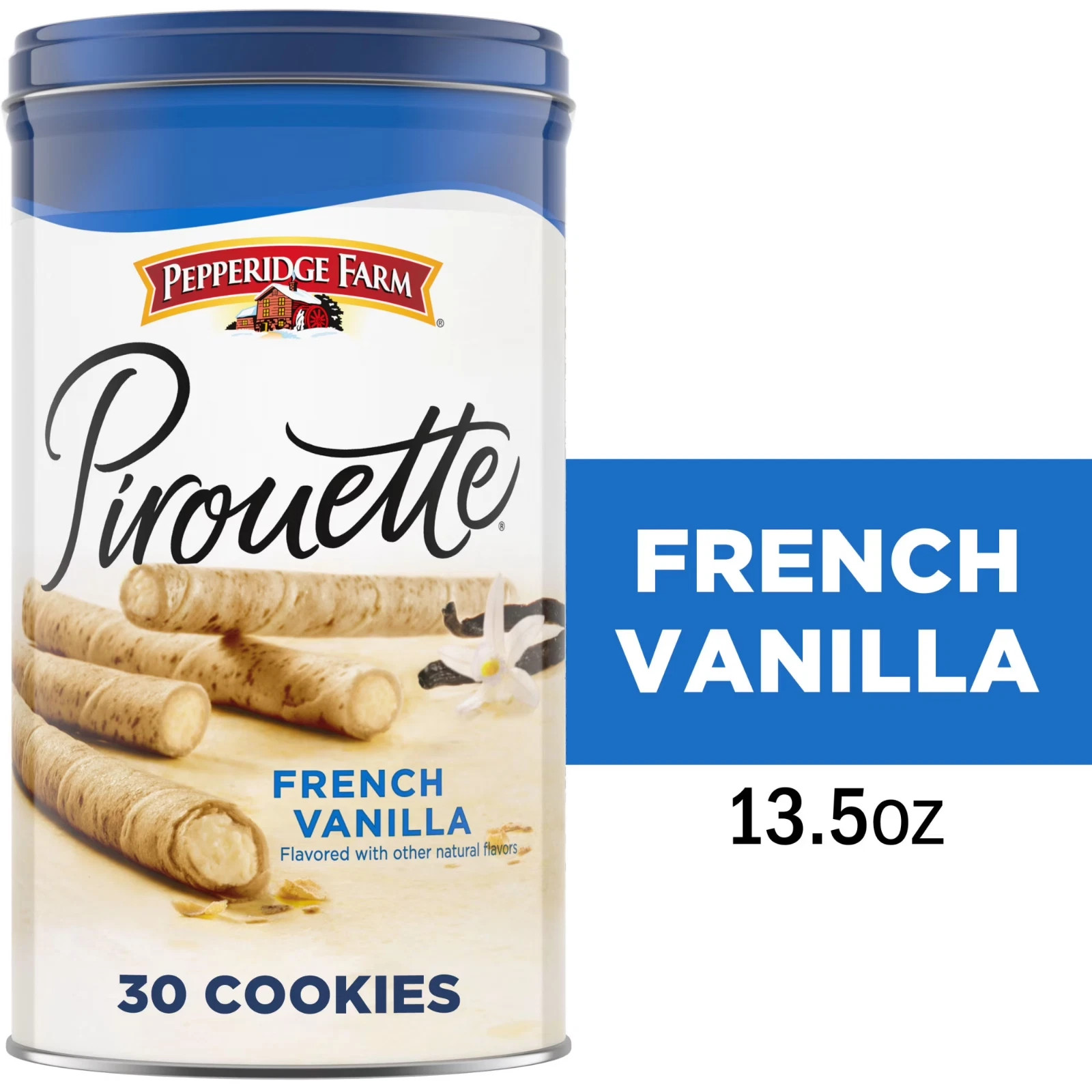 Pepperidge Farm Pirouette Cookies, French Vanilla Crème Filled Wafers, 13.5 oz