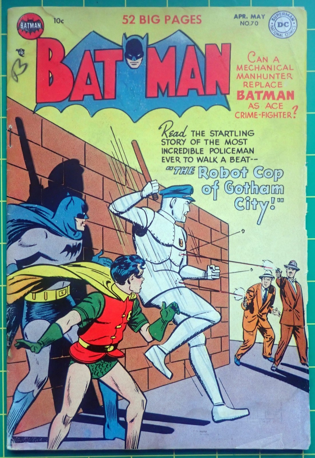 Batman #70 💦 ROBOT COP OF GOTHAM 💦 1952 Complete, No Restoration
