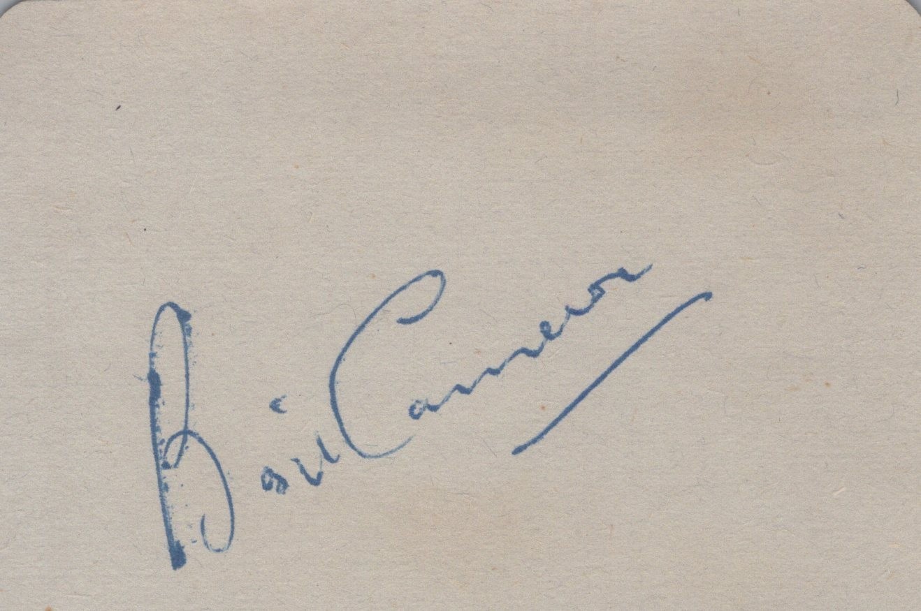 BASIL CAMERON - BRITISH CONDUCTOR 1884-1975 -Hand Signed Autograph 3x5 CARD