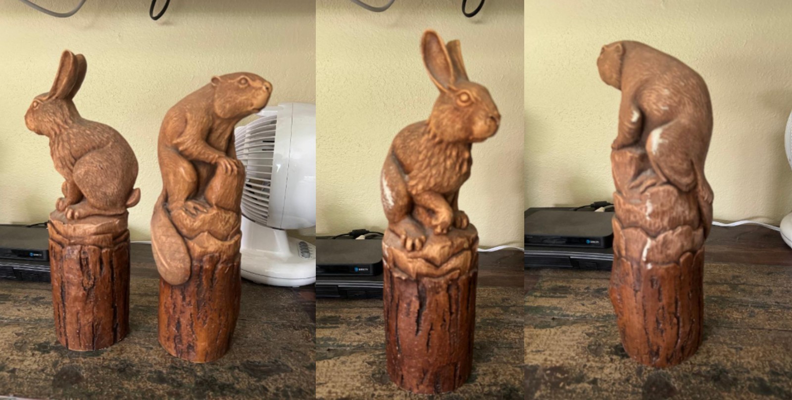 Disneyworld Wilderness Lodge bed posts 2 animals. Must See