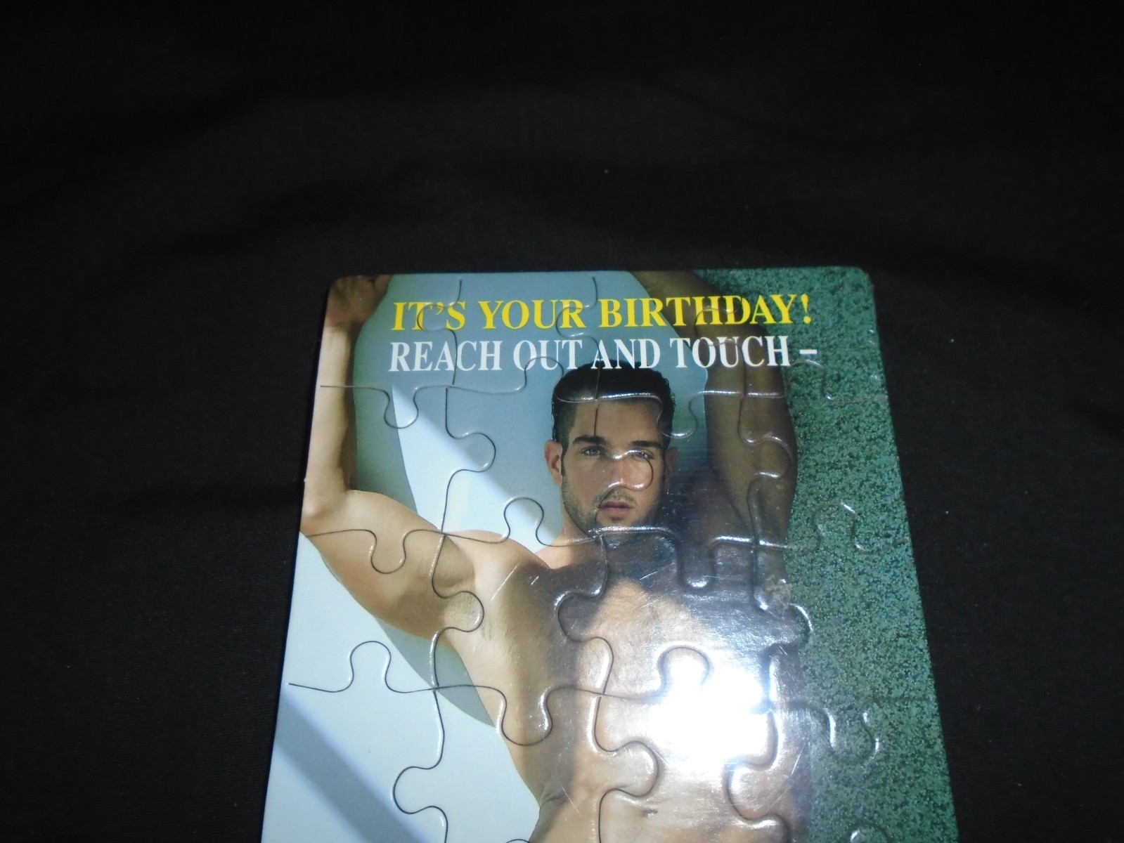 Vintage Colt Studio Puzzle Gay Interest Nude Men Birthday Card-Jerry Haymes