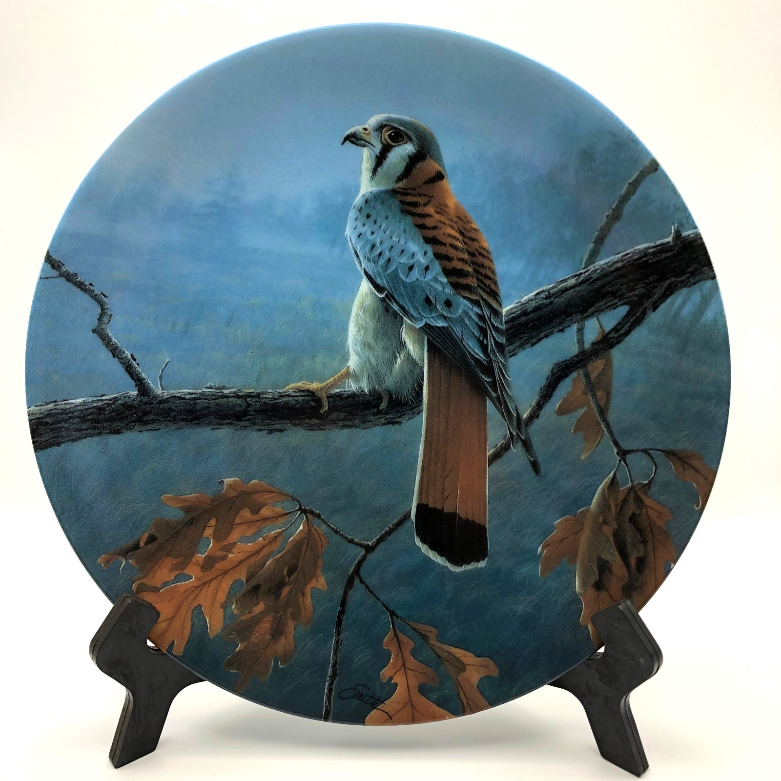 American Kestrel Collectors Plate Daniel Smith 6th issue Majestic Birds Knowles