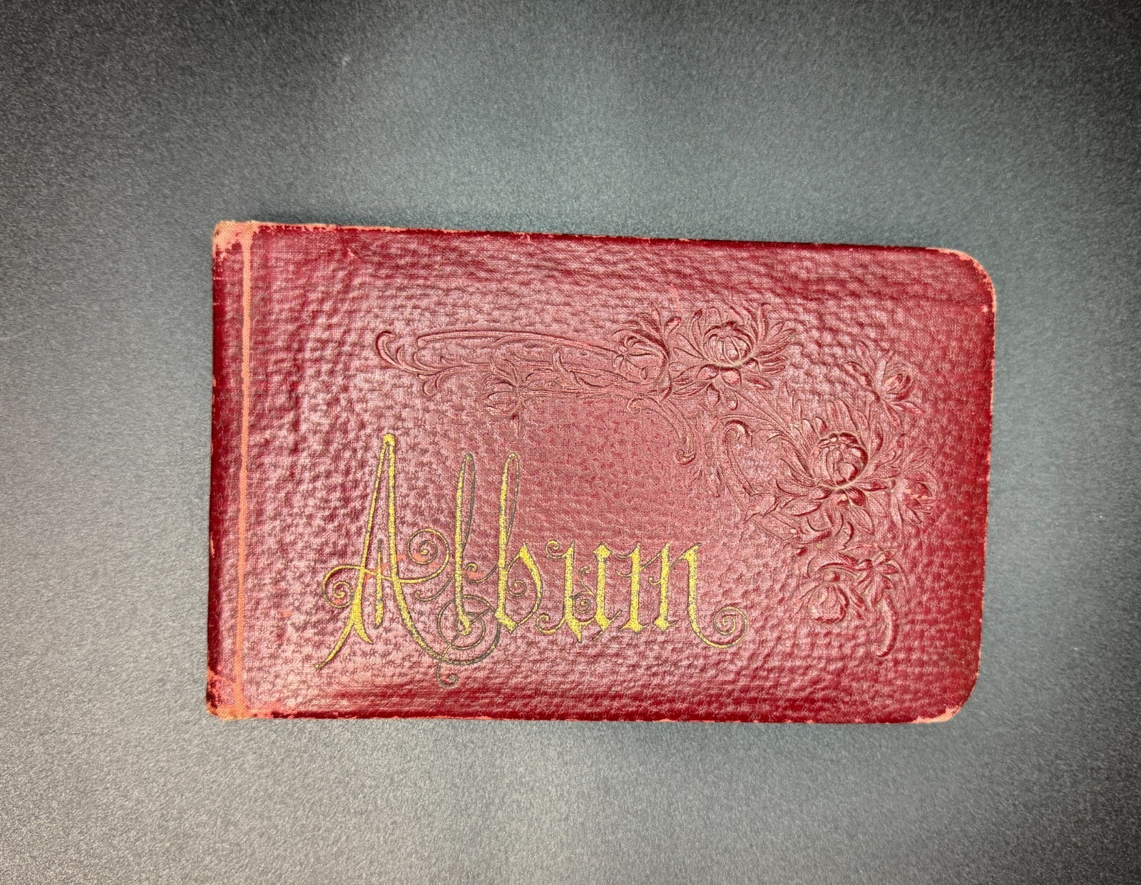 Antique 1907-1928 Clark Family Autograph Album Photos Poems Drawings (OK to WA)