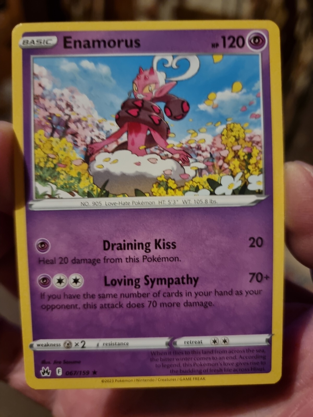 Pokémon TCG Enamorus Crown Zenith 067/159 Regular Rare