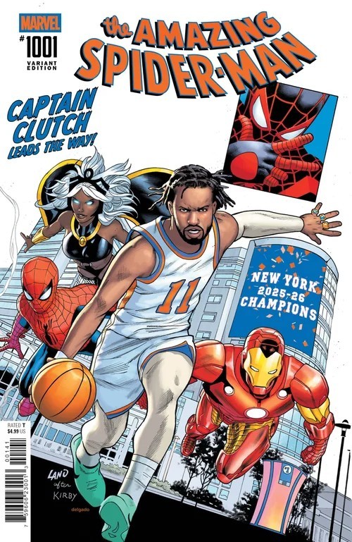 AMAZING SPIDER-MAN #1001 JALEN BRUNSON NY KNICKS NYCC EXCLUSIVE NM PRESALE 2026