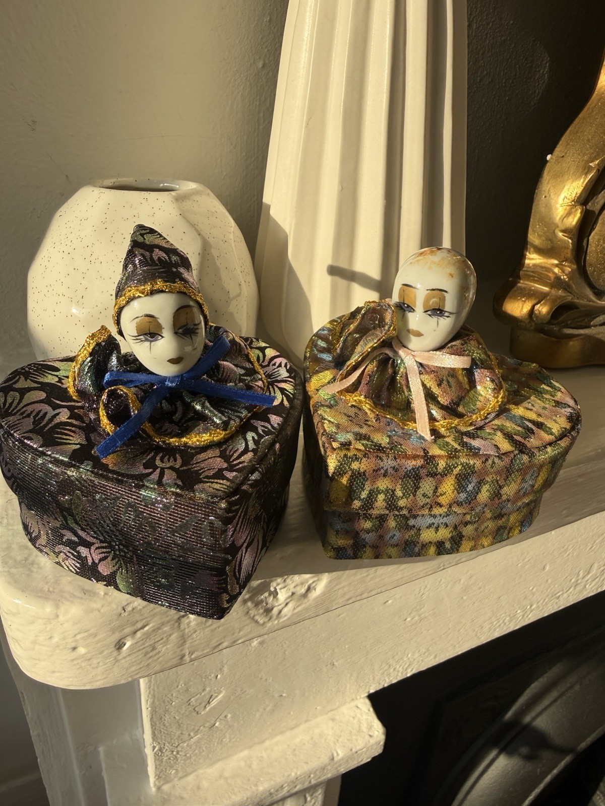 Set Of 2 VTG Clown Boxes