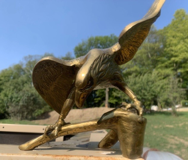 Vintage Brass Bald Eagle