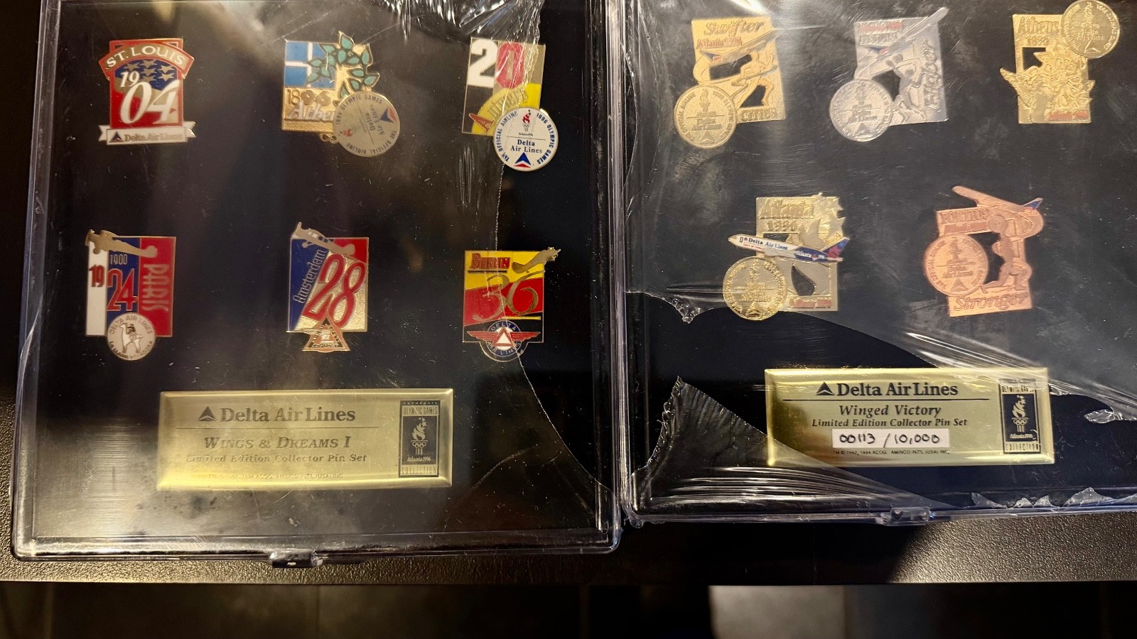 Vintage Delta Air Lines WINGS & DREAMS 1 Limited WINGED VICTORY Collector\'s Pins