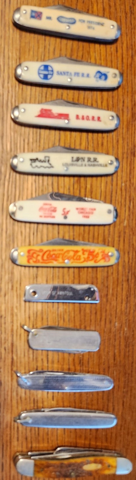 Vintage Lot Of 11 Pocket Knives  Some Are Advertising